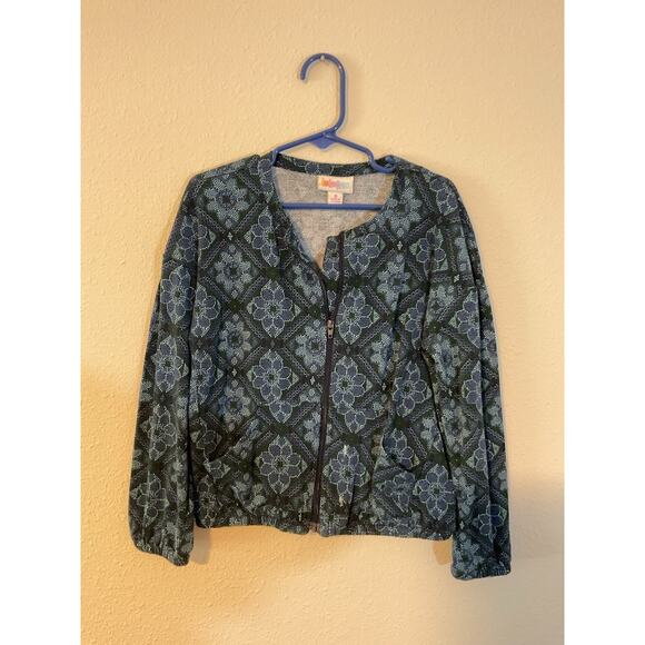 LuLaRoe Girls Zip Up Jacket Size 8 - Picture 1 of 1